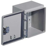 Rittal 8018097 Light Grey 16 Gauge Steel Hinge Cover Junction Box Enclosure  8