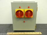 WIEGMANN  ENCLOSURE ALLEN BRADLEY DISCONECT STARTER ELECTRIC BOX CONTROL PANNEL