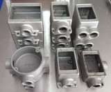 MIXED LOT OF 12 NOS CROUSE-HINDS ENCLOSURES 1 AND 2 GANG MALL.IRON FREE SHIPPING