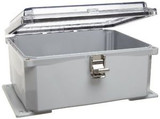 Integra H10084HCFLL Premium Line Enclosure  Hinged  Locking Latch Cover  Clear C