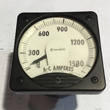 291B461A30 Westinghouse A-C Amperes Panel Board Meter 25-200HZ Type KA-241