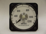 308017 AB-40 General Electric A-C 0-1200 Amperes Panel Board Ammeter