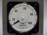 D419RY Type AB-18 General Electric Panel Board Mounted Ammeter 0-100 Amperes