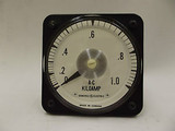 308017 AB-40 General Electric A-C 0-1.0kA Kiloamp Panel Board Ammeter