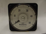 General Electric 5A 120V A-C Megawatts Panel Board Meter