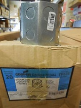 Crouse Hinds BOX/20 TP636 4 Octagon Concrete Box 3-1/2 D 1/2 3/4 KO Double Row