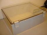 NonMetallic NEMA 4X IP66 Enclosure 14x18x8 Clear hinged cover NE-PCT-3546