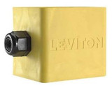 Leviton 3200-2Y Portable Outlet Box, Pendant, 2 Gang, Yw