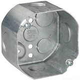 Steel City 54171-3/4 Outlet Box  Octagon  Drawn Construction  4-Inch Diameter By