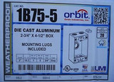 Case Of 20 Boxes 1B75-5 Die Cast Aluminium 5 X 3/4 Holes Bell Box Waterproof