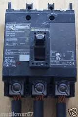 Square D Qdl32100  Power Pact Circuit Breaker 100A 3 Pole 3 Phase 240V Used