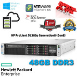 Hp Proliant Dl380P Gen8 2X E5-2640 3.00Ghz Turbo 48Gb Ddr3 P420I/1Gb 2X120Gb Ssd