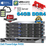 Dell Poweredge R430 E5-2670V3 2.20Ghz 12-Cores 64Gb Ddr4 H330 - 960Gb Ssd