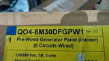 Square D Qo4-8M30Dfgpw1 Pre-Wired Generator Panel