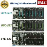 Btc-D37 T37 Gpu Mining Rig Machine Motherboard With Cpu Support 8 Gpu Pcie Slots