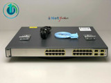 Cisco Ws-C3750G-24Ps-E 24 Port Poe Gigabit Switch - Same Day Shipping