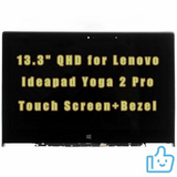 13.3" Qhd For Lenovo Ideapad Yoga 2 Pro 59428026 Lcd Touch Screen Display+Bezel