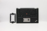 Lenovo Yoga X390 Keyboard Handrests Danish Top Cover Black Backlight-