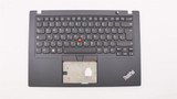 Lenovo Thinkpad T490S Keyboard Palmrest Top Cover German Black Backlit 02Hm213