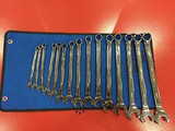 Williams Tools Mws-15A Chrome Combination Wrench Set 15-Piece Usa Made
