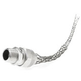 Woodhead 36477 Cable Strain Relief  Straight Male  Deluxe Cord Grip  Aluminum Bo