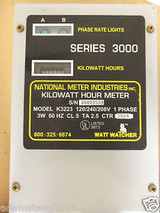 Watt Watcher Kilowatt Hour Meter K3223 National Meter Industries Series 3000 1Ph