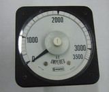 CROMPTON A-C AMPERES 0-3500 Panel Board Meter