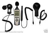 Sound Level/Light/Humidity/Temperature/Anemometer Environmental Meter 5 In 1
