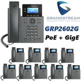 10 Grandstream Grp2602G 2-Line 4 Sip Accounts Office Phone Poe Gigabit Ethernet