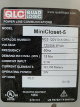 QUADLOGIC MC5c120V L 08C M MINI-CLOSET, SMART METER, DEMAND METER