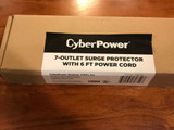 Cyberpower Csb706 Essential 7-Out Surge Suppressor With 1500 Joules And 6Ft Cord
