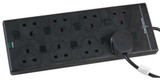 Pro Elec - 2818Ns (1N) 1M Blk - 1M 8 Switched Way Protected Augmentation Extension-