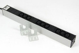 Apsa 9-Fach C13 Socket 10A 19 " 1He Control Cabinet Rack Power Strip Aluminium