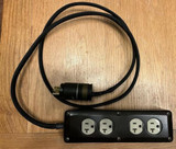 Tt-2 Yamamoto Sound Craft - African Ebony Power Block - Power Strip Us Plugs