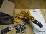 NEW Harrington LB015-5 Lever Chain Hoist 3000 Lb. Lift 5 FootPING