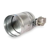Dayton 3Hgh8 Round Smoke Damper, 120V, 8-1/4 In. D