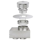 Dayton 32V264 Horizontal Combustion Air Inlet Kit, 5 In
