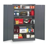 GRAINGER APPROVED 1UFE6 Storage Cabinet,78"x48"x18",Gray,4Shlv 1UFE6