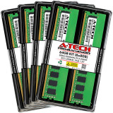 A-Tech 64GB 8x 8GB 1Rx8 PC4-25600E DDR4 3200 MHz ECC UDIMM Server Memory RAM Kit