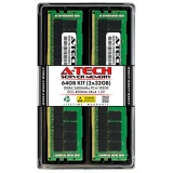64GB 2x 32GB PC4-2400 RDIMM ASUS RS520-E8-RS12-E V2 RS720-E8-RS24-ECP Memory RAM