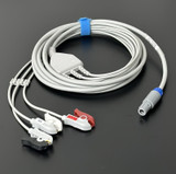New GE Vivid Q/Vivid I Compatible 3 Lead Grabbers ECG Cable - Same Day