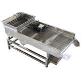New 110V Stainless Steel Linear Vibrating Screen 4mm Sifter Sieve Screen