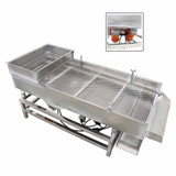 New 110V Stainless Linear Vibrating Screen 10mm Sieve Single-layer Dual