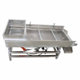 New 4mm Single Layer Electric Linear Vibrating Screen Stainless Shaker 15.7