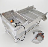 New 220V 6mm Electric Linear Vibrating Screen Sifter Shaker Single Layer