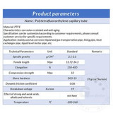 Metric Ptfe Tubing 0.6-6 Mm Od - Sold by the Metre - Air Tube High Temperature