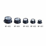Black Top Rotary Cap Control Turning Knob for Hole 6mm Dia Shaft Potentiometer