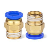 Pc Pneumatic Male Thread Adaptor Pipe Push Fit Straight Quick Connectors Fitting