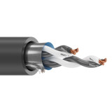 100' Belden 1069a 16 Awg 2 Pair Shielded Instrumentation Cable Black 600v