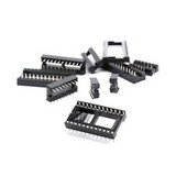Chip Socket Dip/dil Ic Sockets Standard Low Profile Holder Round/flat Pins